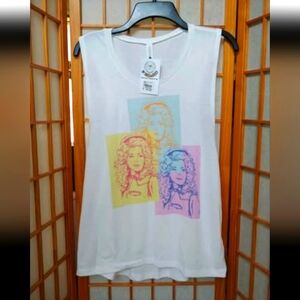 NWT Dolly Parton Tank Top Size L XL Dollywood Tennessee Blingagogo